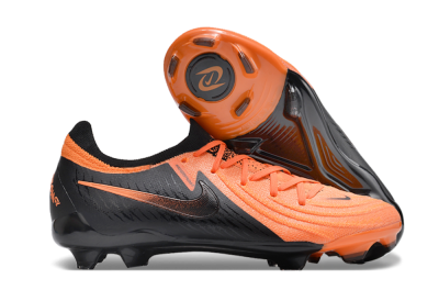 Unisex Nike Phantom Luna Elite FG Firm Ground Low-Tops Football Boots - Orange/Black