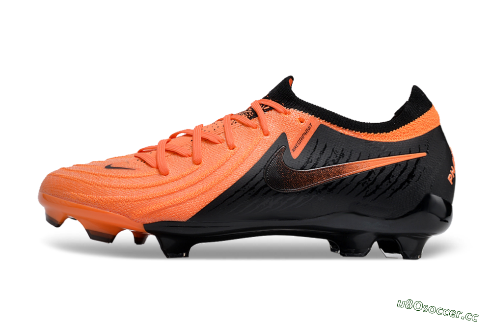 Unisex Nike Phantom Luna Elite FG Firm Ground Low-Tops Football Boots - Orange/Black 0