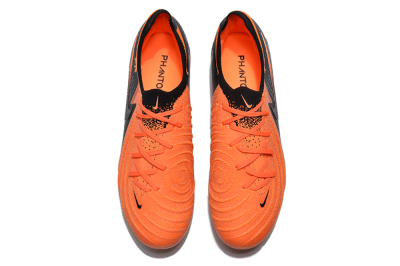 Unisex Nike Phantom Luna Elite FG Firm Ground Low-Tops Football Boots - Orange/Black