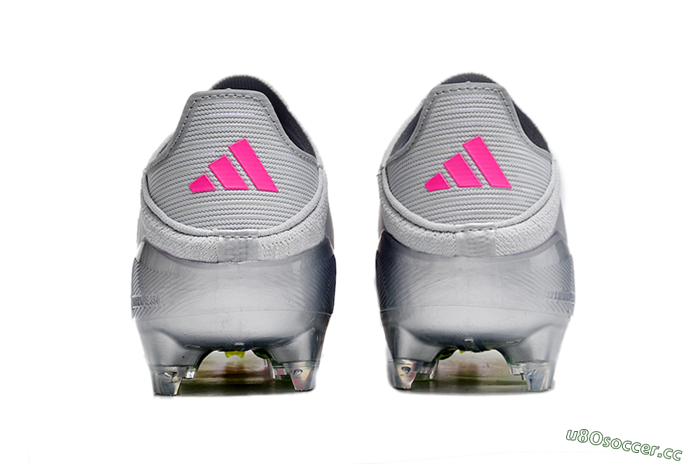 Unisex Adidas F50 Adizero FG Firm Ground Low-Tops Football Boots - Silver/Yellow/Pink 5