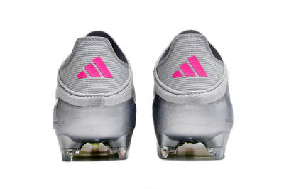 Unisex Adidas F50 Adizero FG Firm Ground Low-Tops Football Boots - Silver/Yellow/Pink
