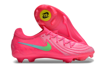 Unisex Nike Phantom Luna Elite FG Firm Ground Low-Tops Football Boots - Pink/Yellow/Jade