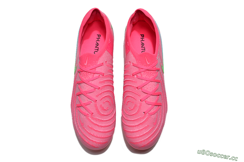 Unisex Nike Phantom Luna Elite FG Firm Ground Low-Tops Football Boots - Pink/Yellow/Jade 4