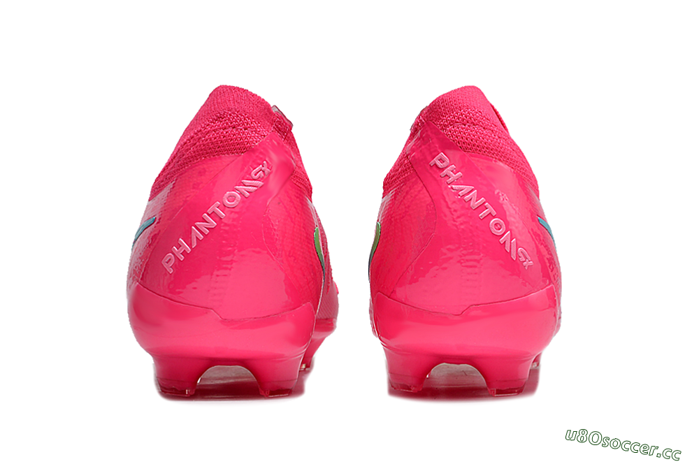 Unisex Nike Phantom Luna Elite FG Firm Ground Low-Tops Football Boots - Pink/Yellow/Jade 5