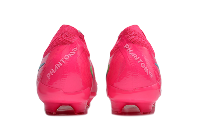 Unisex Nike Phantom Luna Elite FG Firm Ground Low-Tops Football Boots - Pink/Yellow/Jade