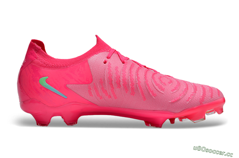 Unisex Nike Phantom Luna Elite FG Firm Ground Low-Tops Football Boots - Pink/Yellow/Jade 7