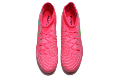 Unisex Nike Phantom Luna Elite NU FG Firm Ground High-Tops Football Boots - Pink/Yellow/Jade