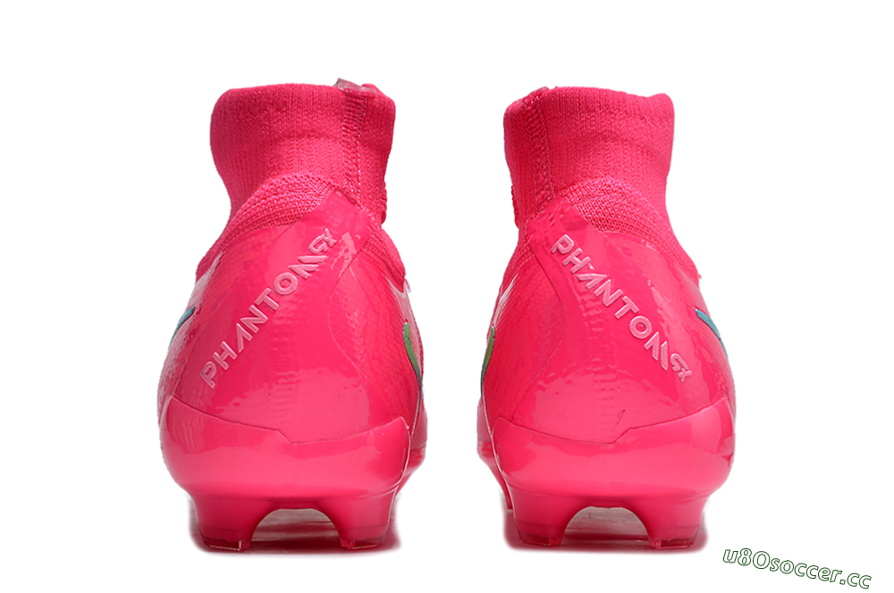 Unisex Nike Phantom Luna Elite NU FG Firm Ground High-Tops Football Boots - Pink/Yellow/Jade 5
