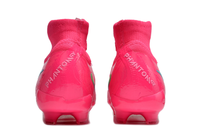Unisex Nike Phantom Luna Elite NU FG Firm Ground High-Tops Football Boots - Pink/Yellow/Jade
