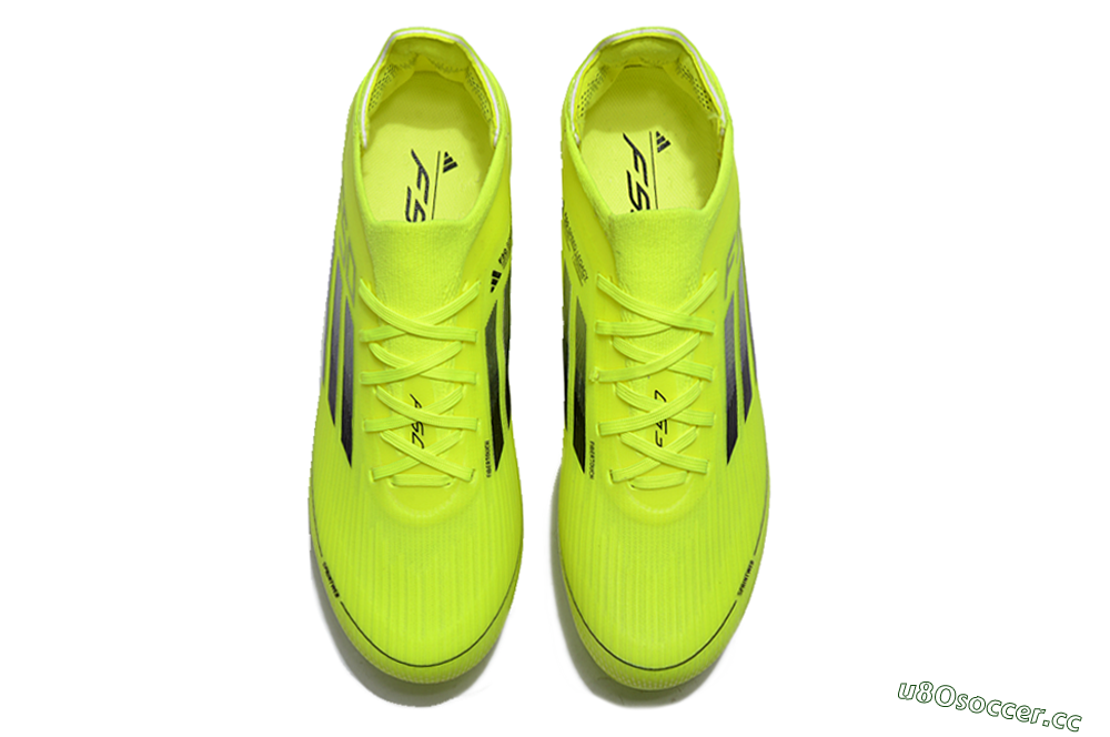 Men's Adidas F50 Adizero FG Firm Ground Low-Tops Football Boots - Yellow/Blue 4
