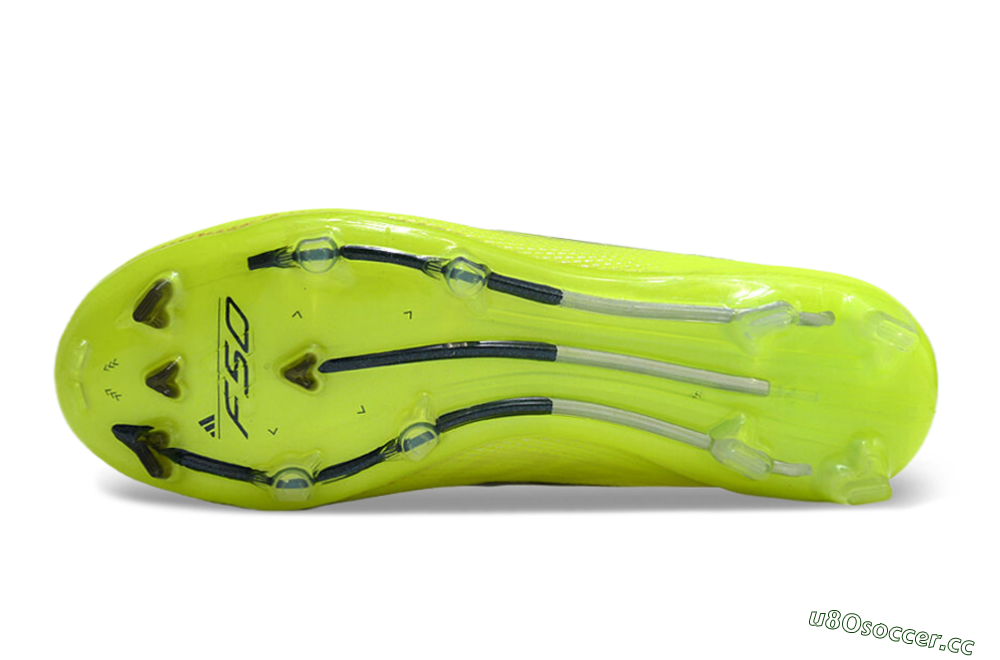 Men's Adidas F50 Adizero FG Firm Ground Low-Tops Football Boots - Yellow/Blue 6