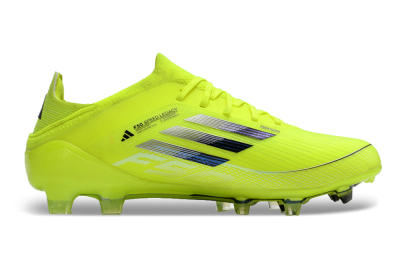 Men's Adidas F50 Adizero FG Firm Ground Low-Tops Football Boots - Yellow/Blue