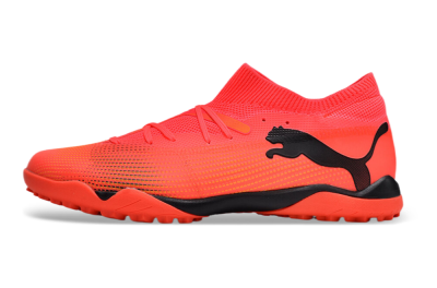 Men's Puma Future 7 Ultimate TF Artificial Turf Low-Tops Football Shoes - Red/Black