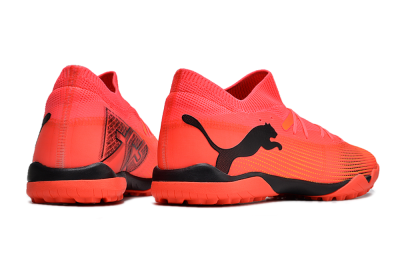Men's Puma Future 7 Ultimate TF Artificial Turf Low-Tops Football Shoes - Red/Black