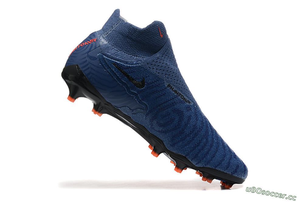 Men's Nike Phantom GX DF Elite FG Firm Ground High-Tops Football Boots - Blue/Red/Black 7