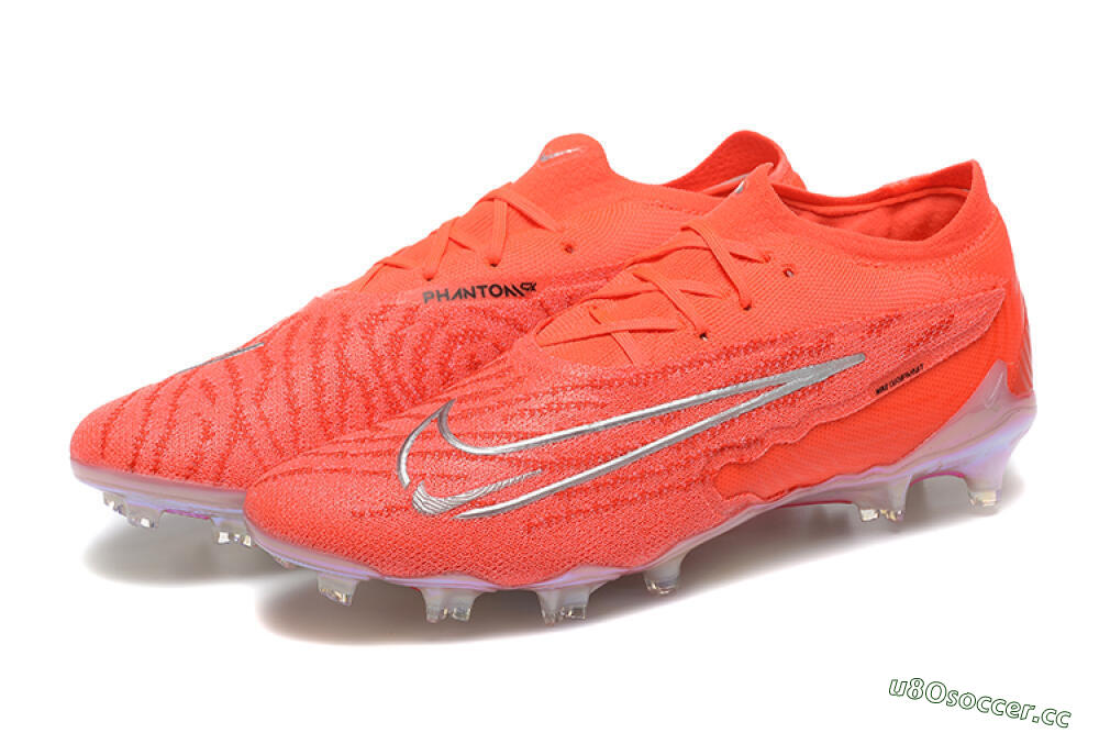 Men's Nike Phantom GX Elite FG Firm Ground Low-Tops Football Boots - Red/Silver 5