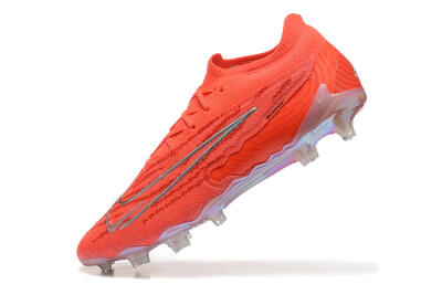 Men's Nike Phantom GX Elite FG Firm Ground Low-Tops Football Boots - Red/Silver