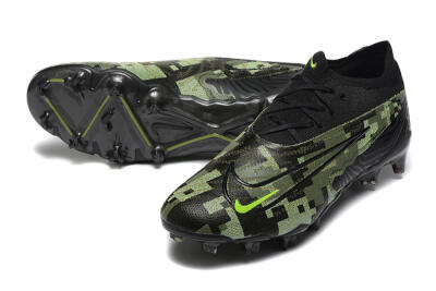 Men's Nike Phantom GX Elite FG Firm Ground Low-Tops Football Boots - Black/Camo/Yellow