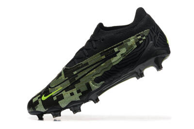 Men's Nike Phantom GX Elite FG Firm Ground Low-Tops Football Boots - Black/Camo/Yellow