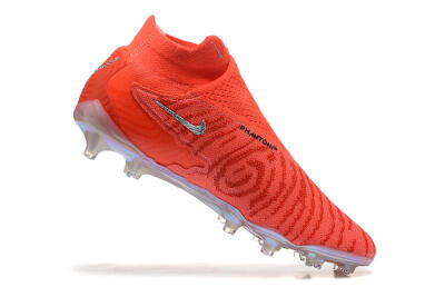 Men's Nike Phantom GX DF Elite FG Firm Ground High-Tops Football Boots - Red/Silver