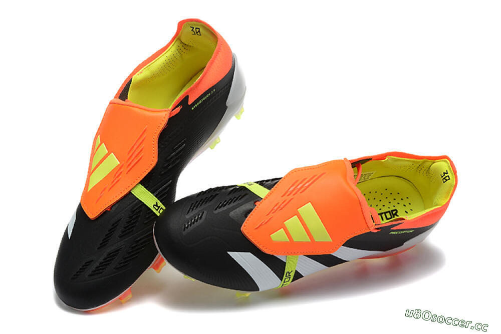 Men's Adidas Predator Elite Foldover Tongue FG Firm Ground Low-Tops Football Boots - White/Black/Red 6