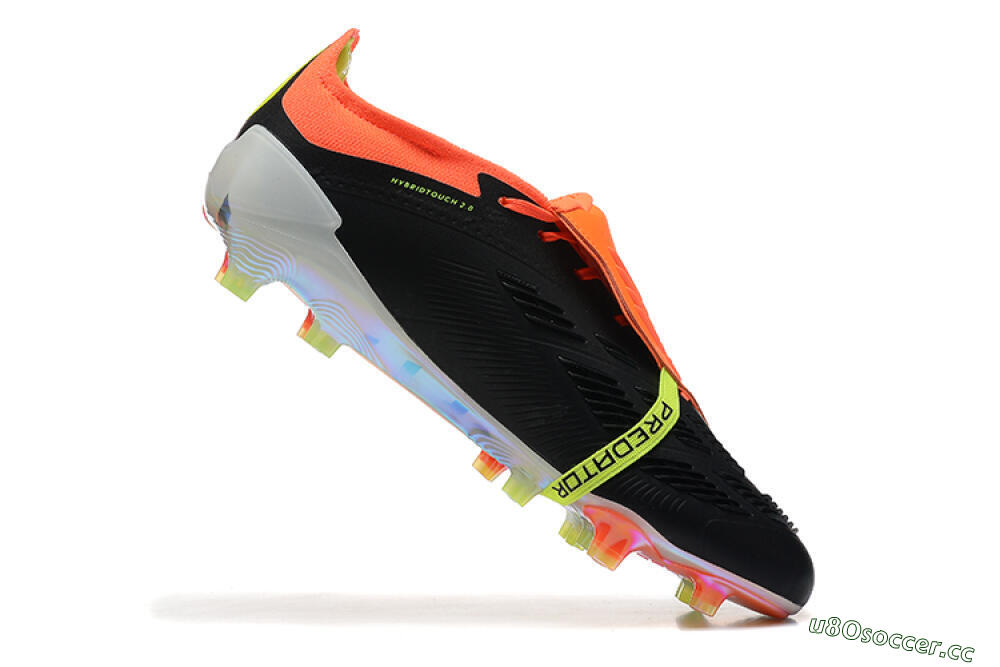 Men's Adidas Predator Elite Foldover Tongue FG Firm Ground Low-Tops Football Boots - White/Black/Red 7