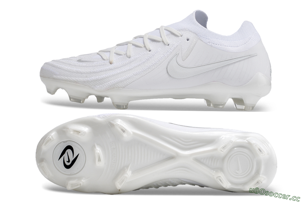Men's Nike Phantom Luna Elite NU FG Firm Ground Low-Tops Football Boots - White/Black 1