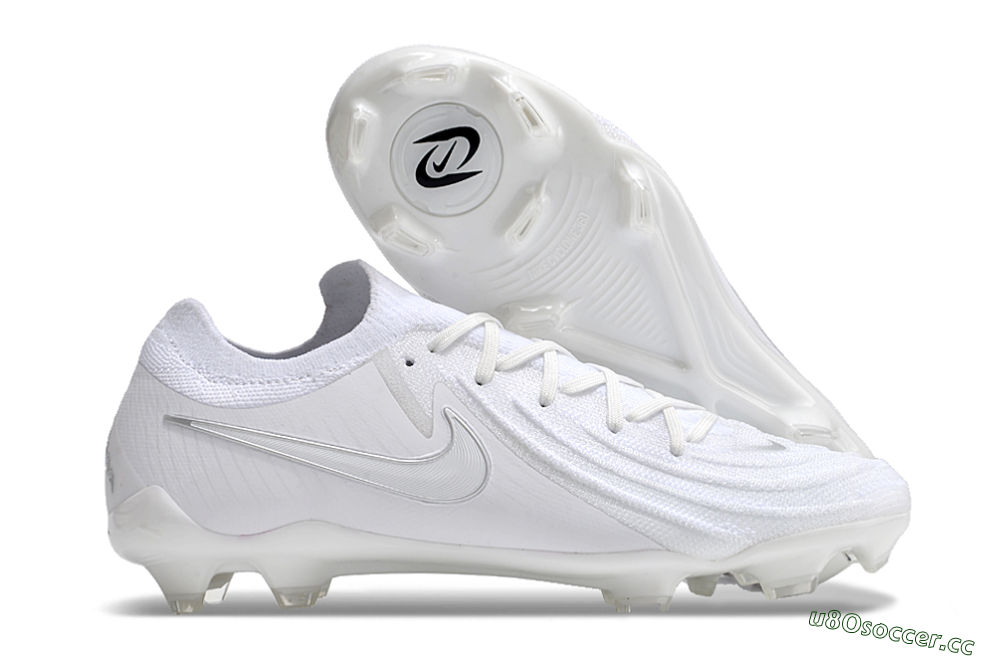 Men's Nike Phantom Luna Elite NU FG Firm Ground Low-Tops Football Boots - White/Black 2