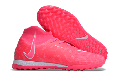 Men's Nike Phantom Luna Elite NU TF Artificial Turf High-Tops Football Shoes - Pink/White