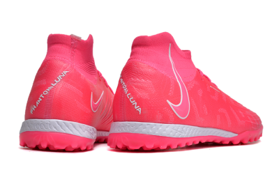 Men's Nike Phantom Luna Elite NU TF Artificial Turf High-Tops Football Shoes - Pink/White