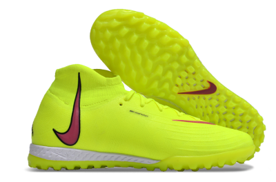 Men's Nike Phantom Luna Elite NU TF Artificial Turf High-Tops Football Shoes - Yellow/Red/White
