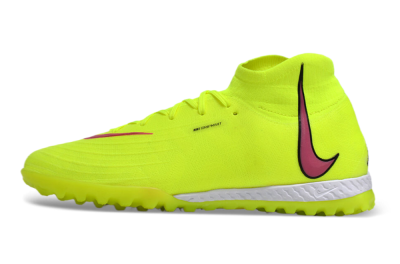 Men's Nike Phantom Luna Elite NU TF Artificial Turf High-Tops Football Shoes - Yellow/Red/White