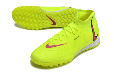Men's Nike Phantom Luna Elite NU TF Artificial Turf High-Tops Football Shoes - Yellow/Red/White