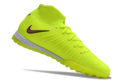 Men's Nike Phantom Luna Elite NU TF Artificial Turf High-Tops Football Shoes - Yellow/Red/White