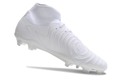 Men's Nike Phantom Luna Elite NU FG Firm Ground High-Tops Football Boots - White/Silver