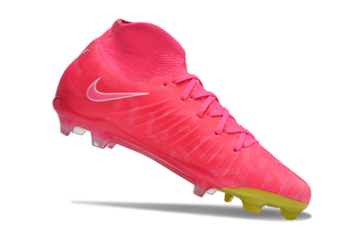 Men's Nike Phantom Luna Elite NU FG Firm Ground High-Tops Football Boots - Pink/White/Yellow