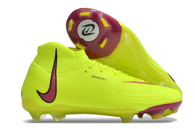 Men's Nike Phantom Luna Elite NU FG Firm Ground High-Tops Football Boots - Yellow/Red/Black