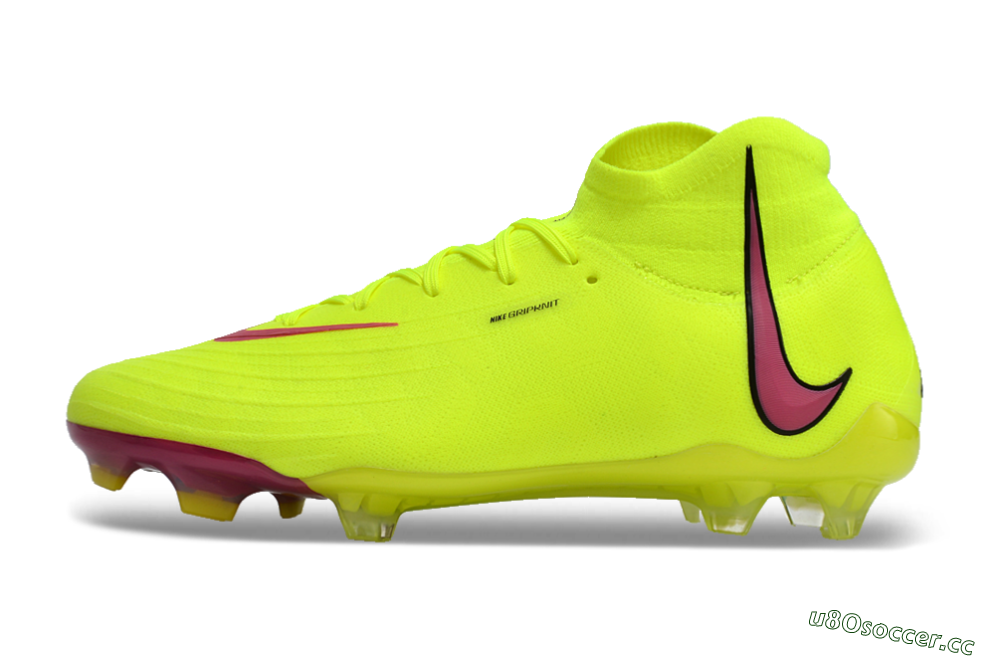 Men's Nike Phantom Luna Elite NU FG Firm Ground High-Tops Football Boots - Yellow/Red/Black 0