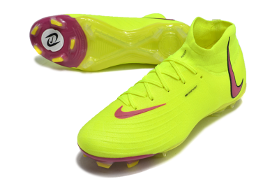 Men's Nike Phantom Luna Elite NU FG Firm Ground High-Tops Football Boots - Yellow/Red/Black