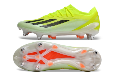 Men's Adidas X Crazyfast.1 SG Soft Ground Low-Tops Football Boots - Yellow/Black/Red