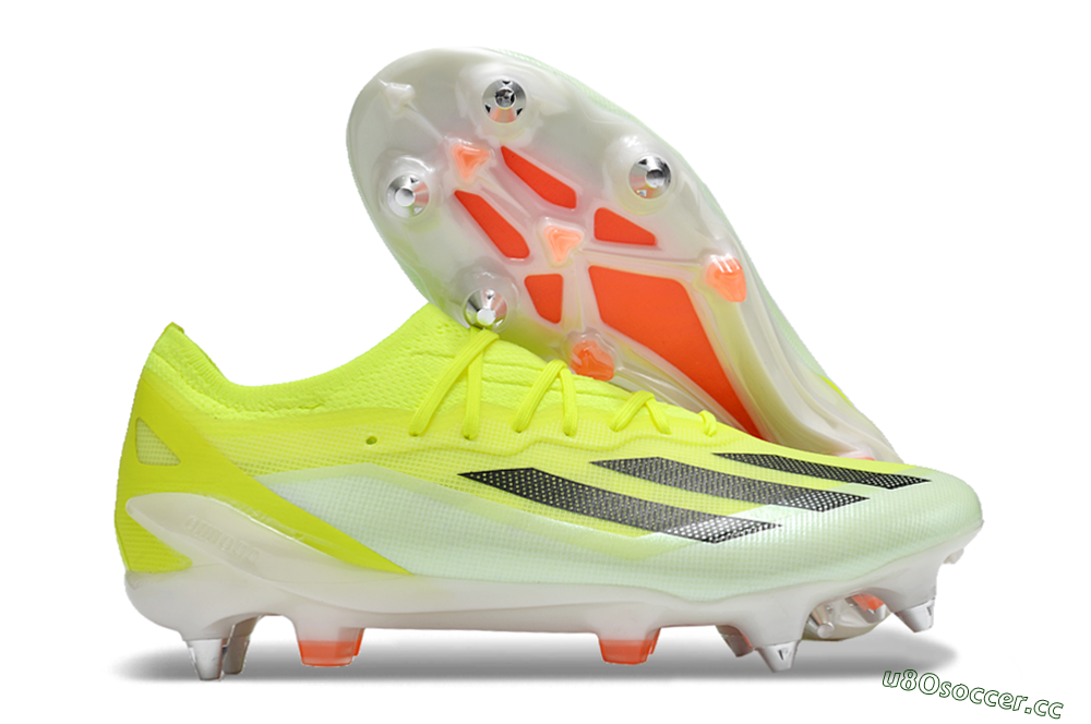 Men's Adidas X Crazyfast.1 SG Soft Ground Low-Tops Football Boots - Yellow/Black/Red 2