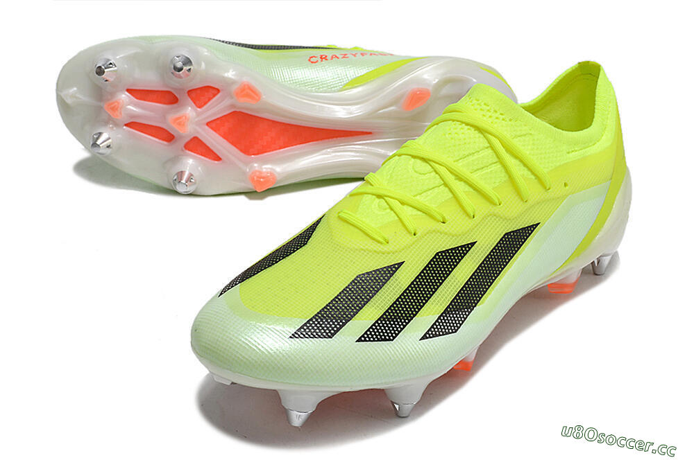 Men's Adidas X Crazyfast.1 SG Soft Ground Low-Tops Football Boots - Yellow/Black/Red 3
