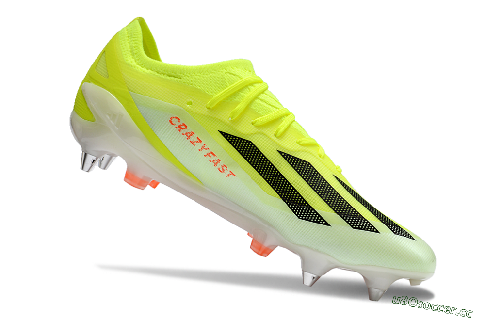 Men's Adidas X Crazyfast.1 SG Soft Ground Low-Tops Football Boots - Yellow/Black/Red 4