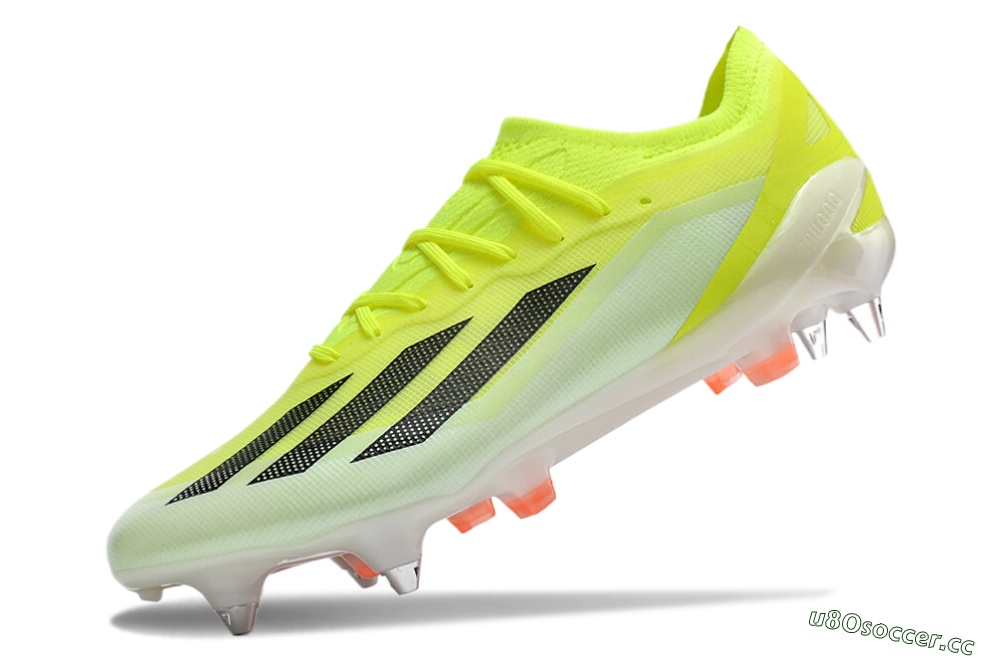 Men's Adidas X Crazyfast.1 SG Soft Ground Low-Tops Football Boots - Yellow/Black/Red 5