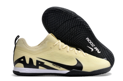 Men's Nike Air Zoom Mercurial Vapor 15 Pro IC Indoor & Futsal Low-Tops Football Shoes - Beige/Black/White
