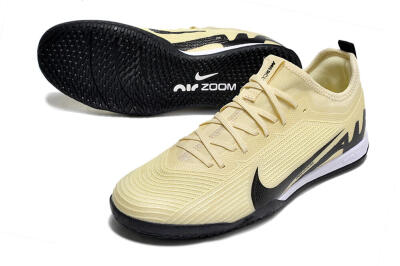 Men's Nike Air Zoom Mercurial Vapor 15 Pro IC Indoor & Futsal Low-Tops Football Shoes - Beige/Black/White