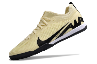 Men's Nike Air Zoom Mercurial Vapor 15 Pro IC Indoor & Futsal Low-Tops Football Shoes - Beige/Black/White