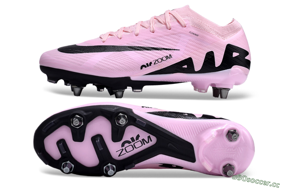 Men's Nike Air Zoom Mercurial Vapor 15 Elite Pro SG Soft Ground Low-Tops Football Boots - Pink/Black 1