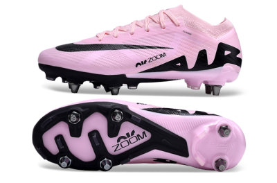 Men's Nike Air Zoom Mercurial Vapor 15 Elite Pro SG Soft Ground Low-Tops Football Boots - Pink/Black