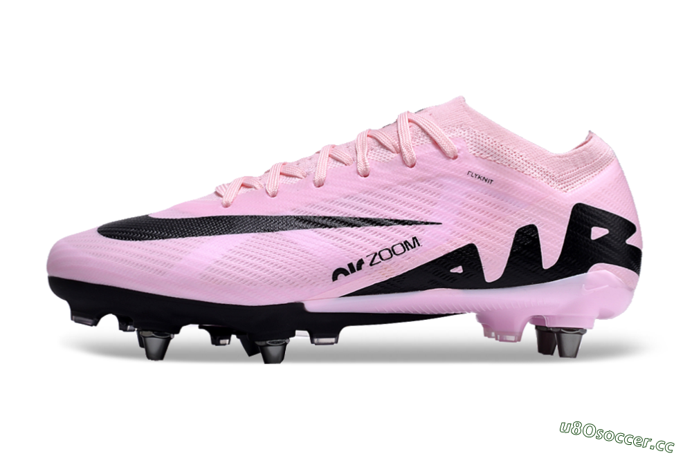 Men's Nike Air Zoom Mercurial Vapor 15 Elite Pro SG Soft Ground Low-Tops Football Boots - Pink/Black 0